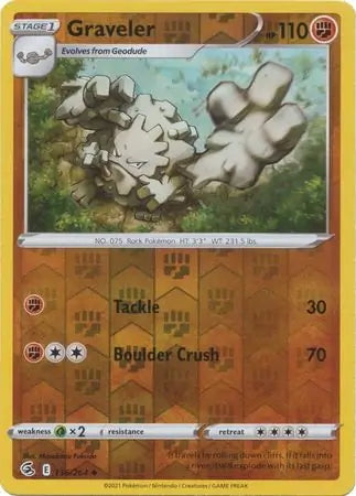 Fusion Strike Graveler #136/264 reverse holo
